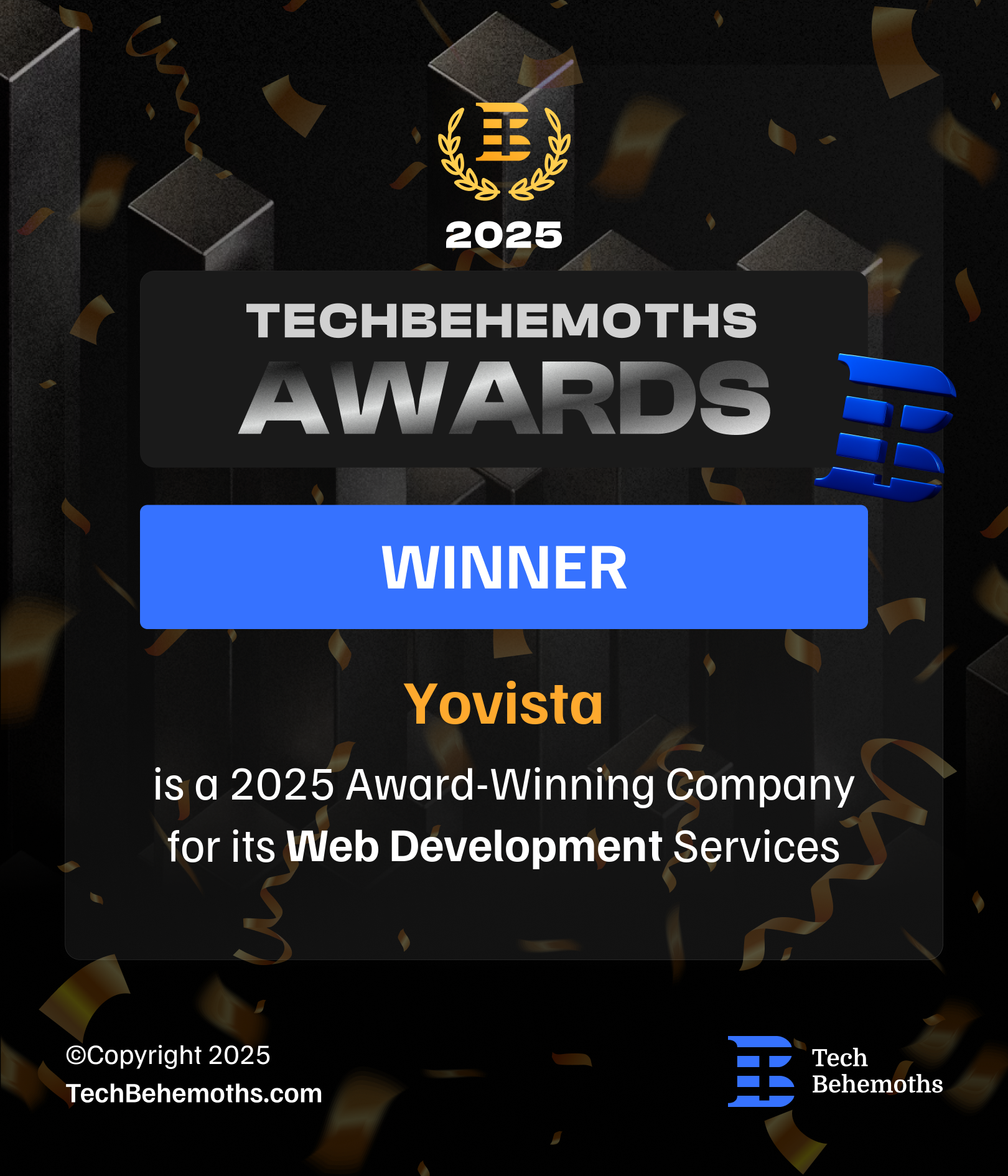 Yovista - Winner of company of the year in techbehemoths Platform